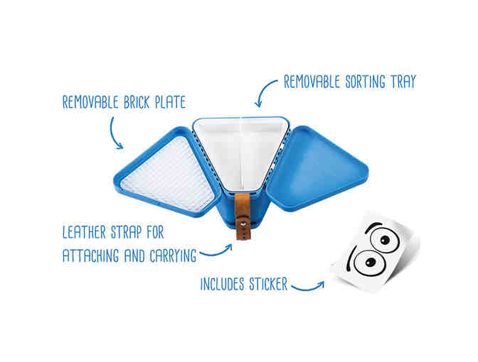 TeeBee Play & Store Toy Box (Light Blue)