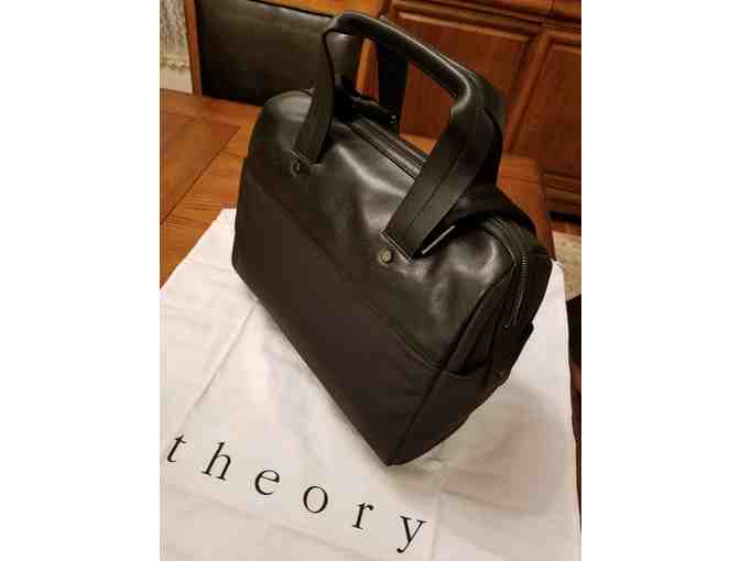 Theory LLC - Black Theory Stanton Nylon / leather travel bag (Unisex)