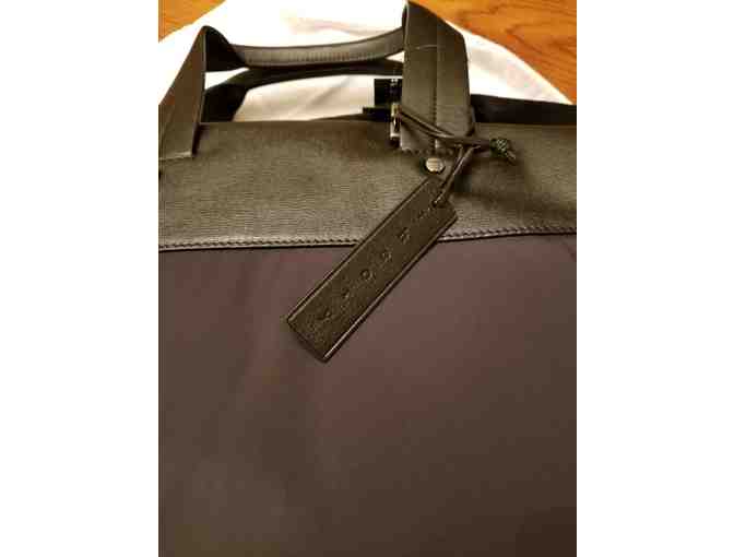 Theory LLC - Black Theory Stanton Nylon / leather travel bag (Unisex)
