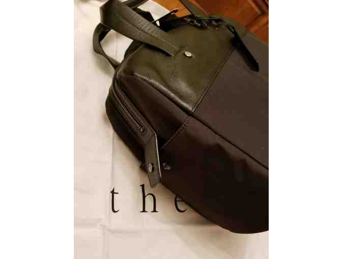 Theory LLC - Black Theory Stanton Nylon / leather travel bag (Unisex)