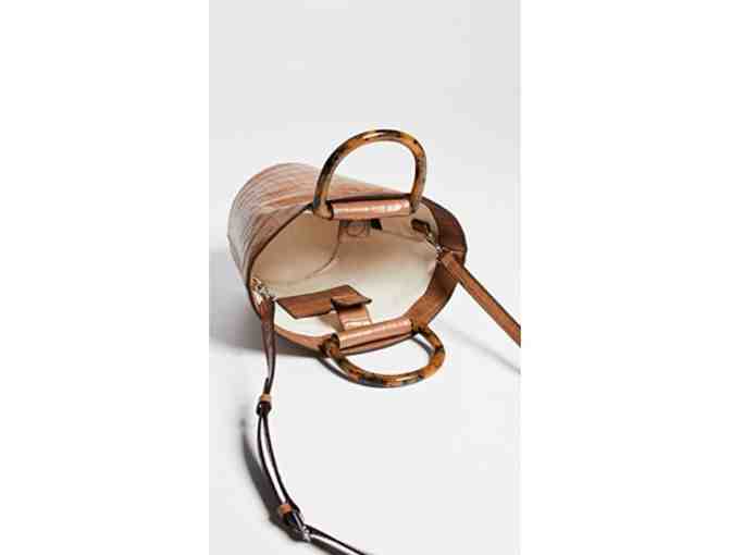 Loeffler Randall - Agnes Fan Tote Leather Croc Embossed Leather Bag