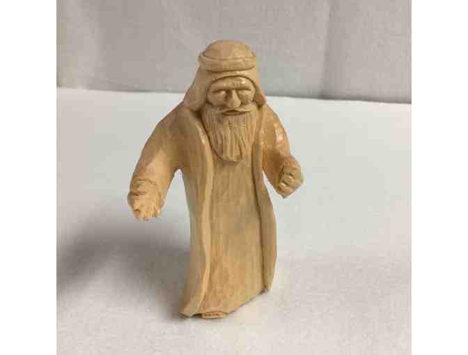 Woodcarving of Mary with Baby Jesus and Joseph