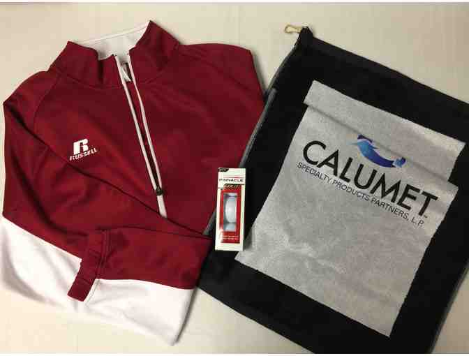 Golf Jacket, Towel, and Balls