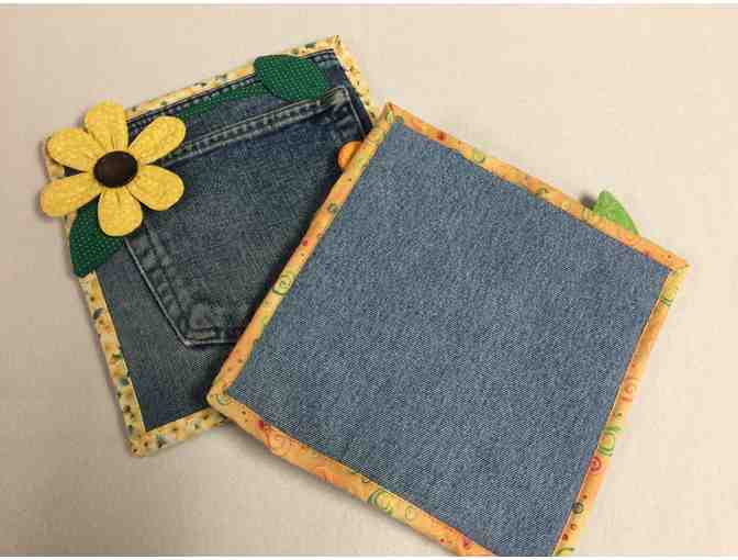 Handmade Pot Holders - Flowers