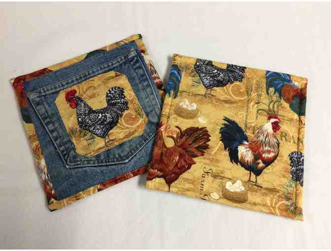 Handmade Pot Holders - Rooster