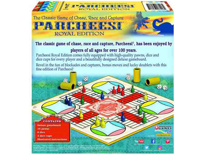 Game:  Parcheesi Royal Edition - The Classic Game of Chase, Race and Capture