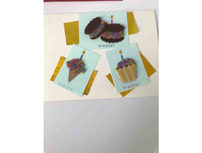 Handmade Note Cards - Birthday (4 cards)
