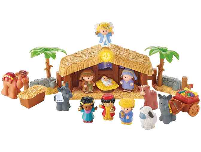 Little People Deluxe Christmas Story Play Set