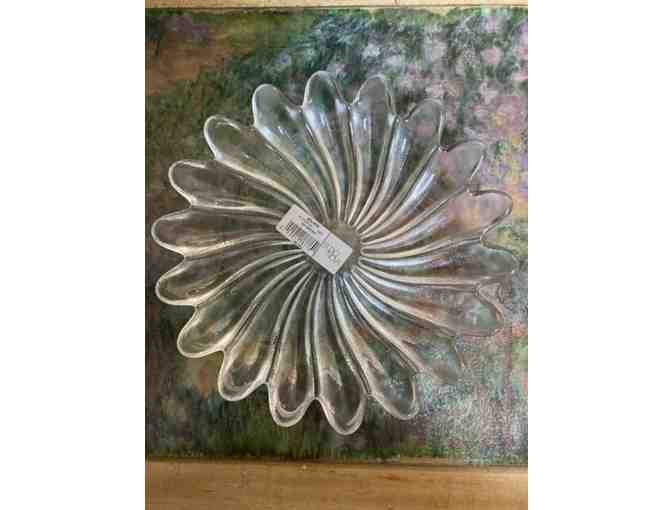 STUDIO NOVA Solaris Clear Crystal Serving Plate 8 1/4'