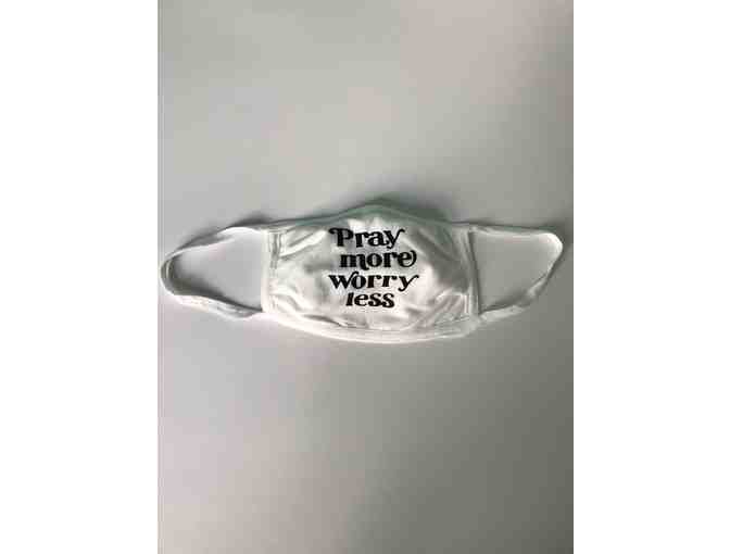 Face Mask - Adult 'Pray more Worry Less'