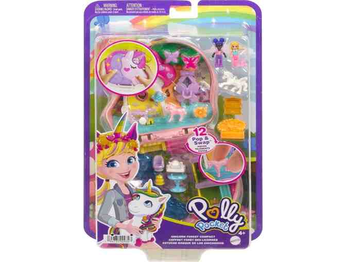 Polly Pocket Unicorn Tea Party Compact Playset,