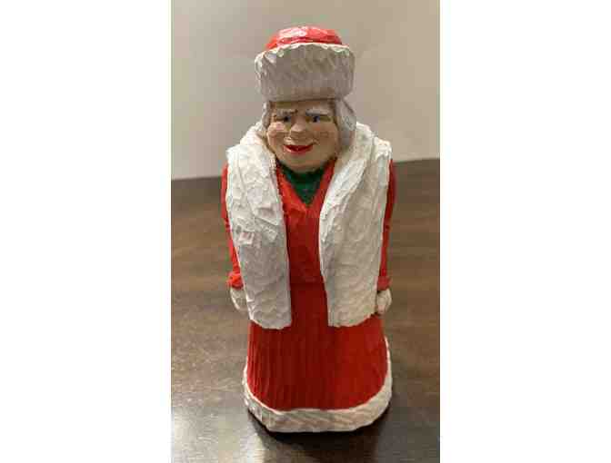 Hand Carved Mrs. Santa Claus