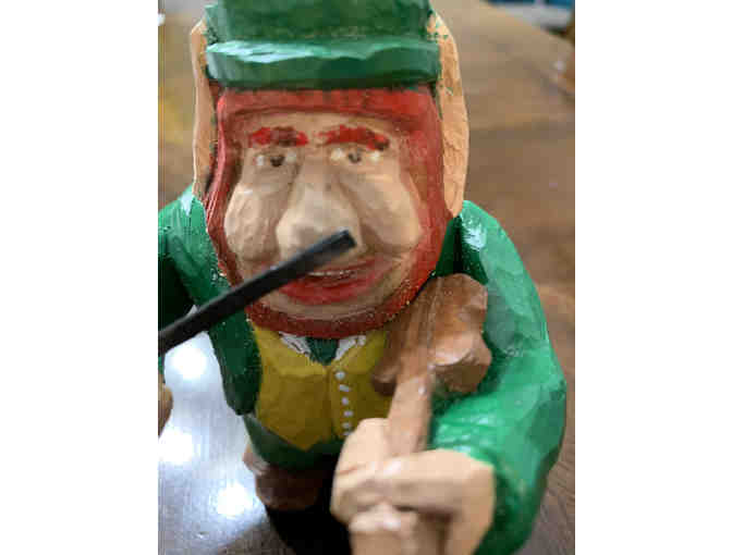 Woodcarving - Leprechaun with Fiddle