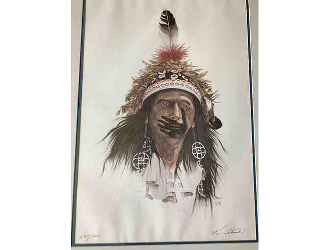 Native American signed and numbered print