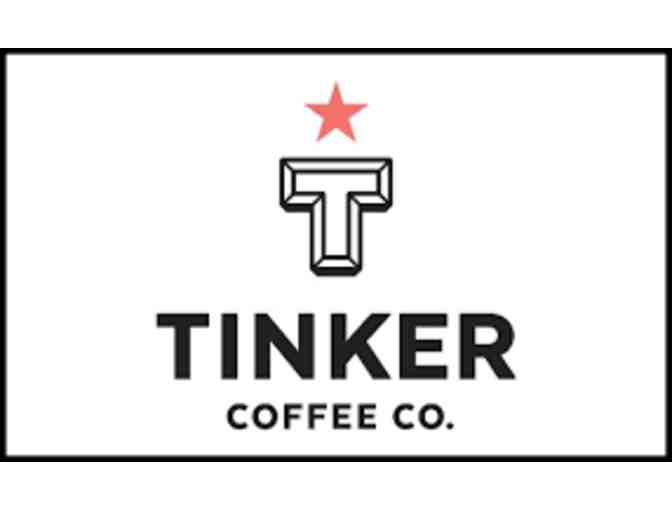 Tinker Coffee (2) 12 oz whole bean bags plus a cool Coffee Tumbler