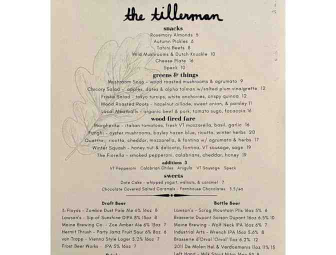 The Tillerman Restaurant and Inn- 3 Night Stay & $100 Dining Gift Card