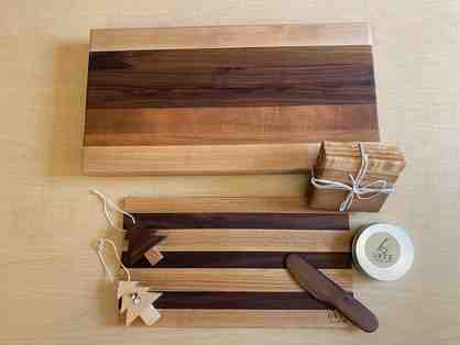 Handcrafted Breadboard, Serving Tray, Coasters, Ornaments and Salve