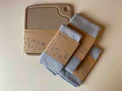 Norwex Cutting Board, Kitchen Cloths and Towel
