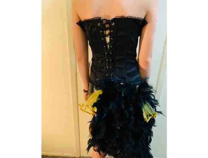 Dance Moms UNAIRED Season 7 Episode - Gold Sequins Bustier with Black, Feather Shorts
