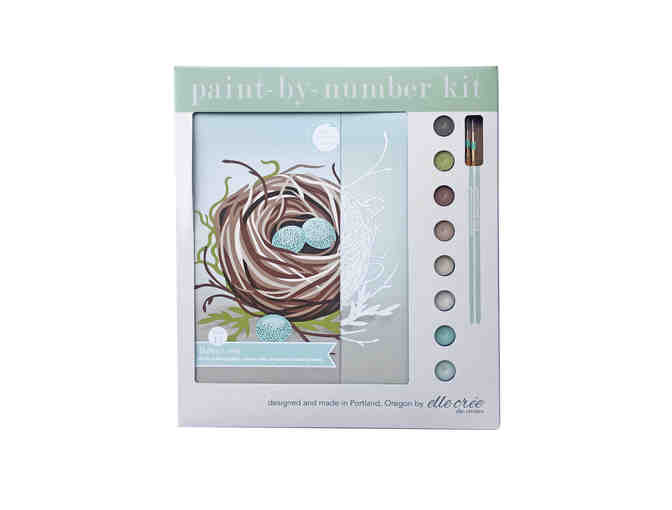 Paint by Number Kit-Robin's Nest by Elle Cree