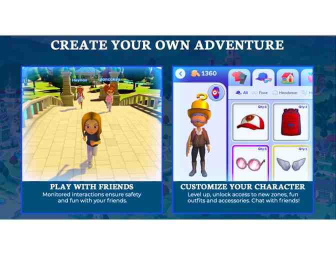 Adventure Academy Subscription - 1 Year Access for Kids aged 8-13