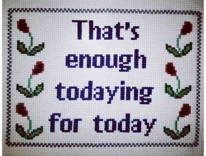 Smo Stitchy - 8.5 x 11' Cross Stitch from Facebook OR Custom Made Order