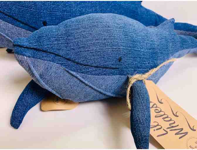 Denim and Felt - Stuffed Whale Family Combo