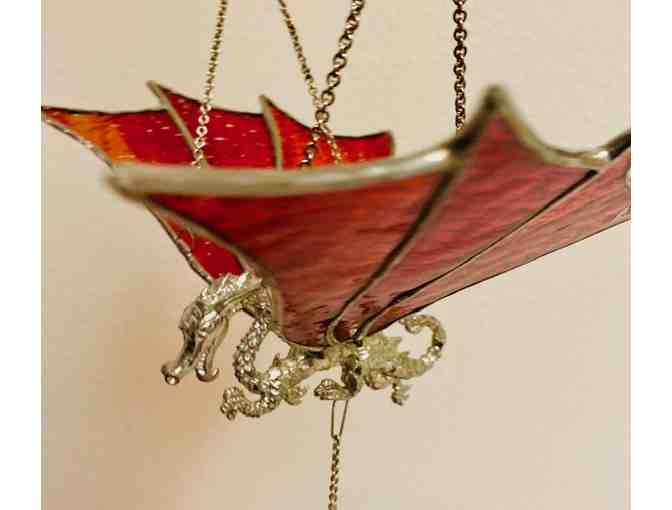 Flying Dragon Stained Glass by Dragonfly Stained Glass Studio