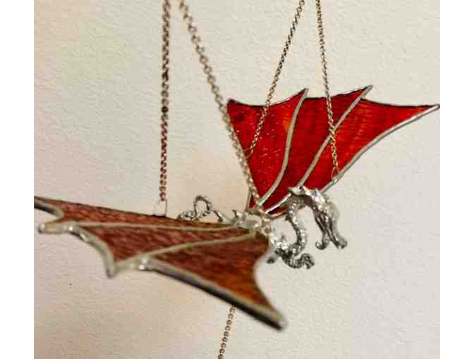 Flying Dragon Stained Glass by Dragonfly Stained Glass Studio