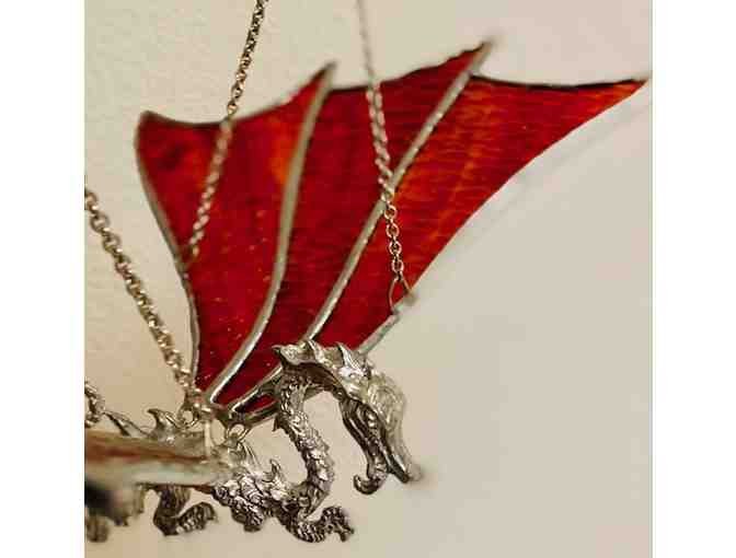 Flying Dragon Stained Glass by Dragonfly Stained Glass Studio