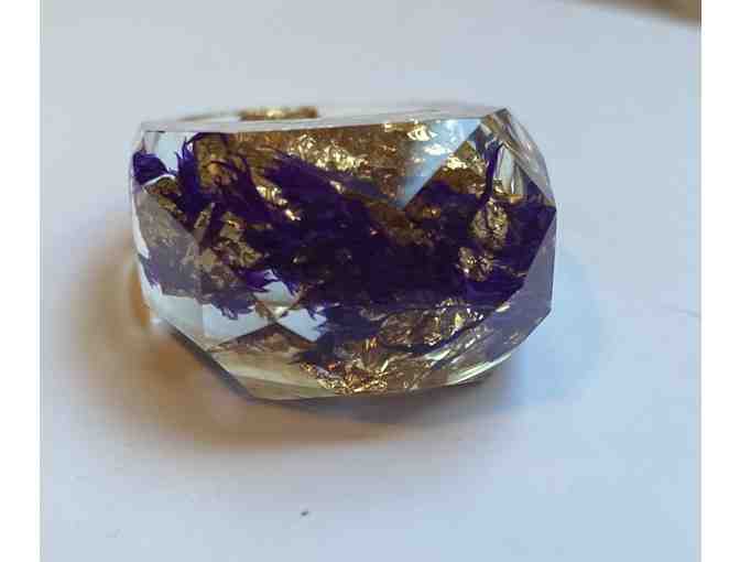 Norwegian Oak Tree Resin Ring from Wink Wink Design