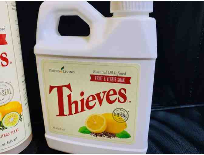 Young Living Essential Oils - Thieves Dish Soap, Veggie Soak, and Household Cleaner