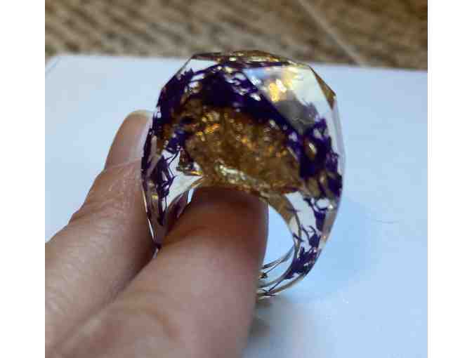 Norwegian Oak Tree Resin Ring from Wink Wink Design
