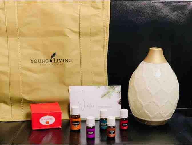 Young Living Essential Oils - Ultrasonic Diffuser, Car Diffuser, Tote Bag, and Oils