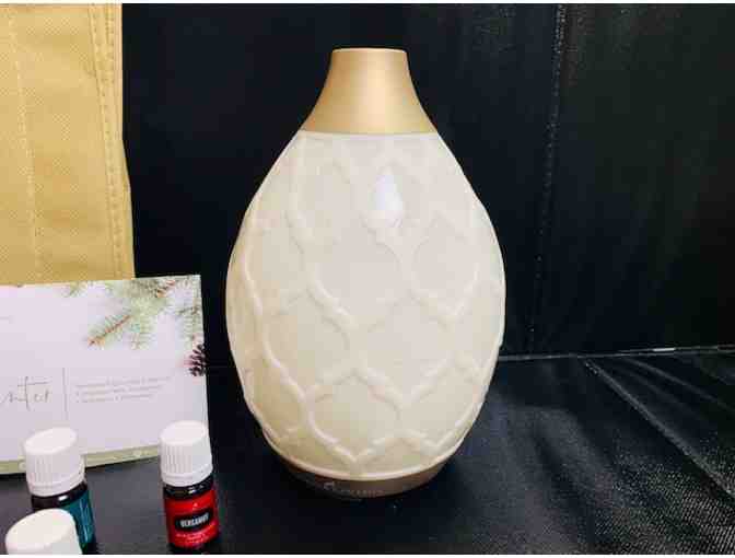 Young Living Essential Oils - Ultrasonic Diffuser, Car Diffuser, Tote Bag, and Oils