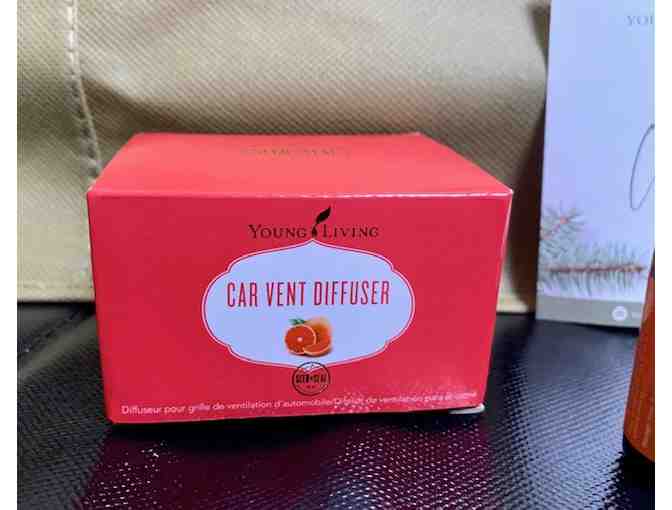 Young Living Essential Oils - Ultrasonic Diffuser, Car Diffuser, Tote Bag, and Oils