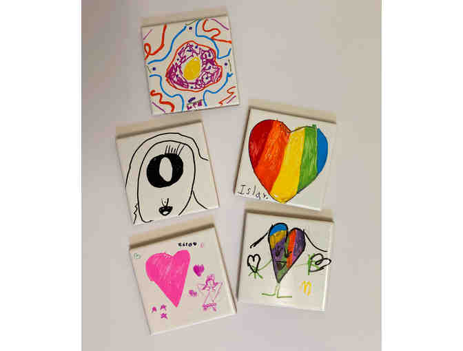 Class Art - Mrs. Hengst - Coasters 'LOVE'