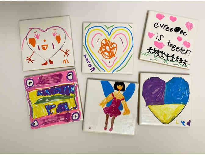 Class Art - Mrs. Hengst - Coasters 'TOGETHER'