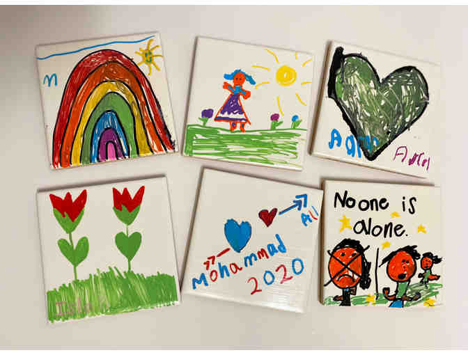 Class Art - Mrs. Hengst - Coasters 'GARDEN'