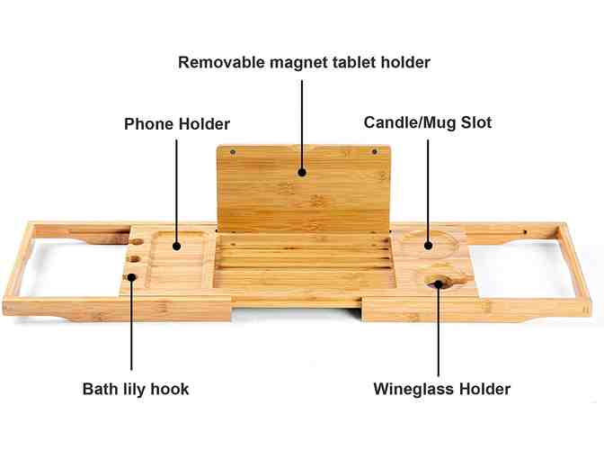 Utoplike Bamboo Bathtub Caddy