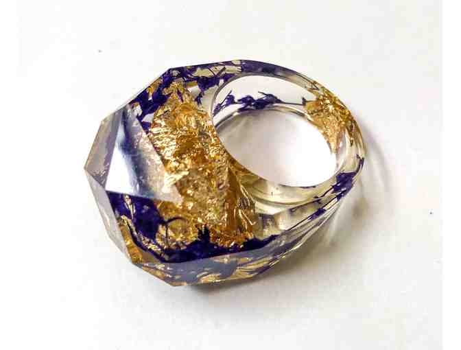 Norwegian Oak Tree Resin Ring from Wink Wink Design