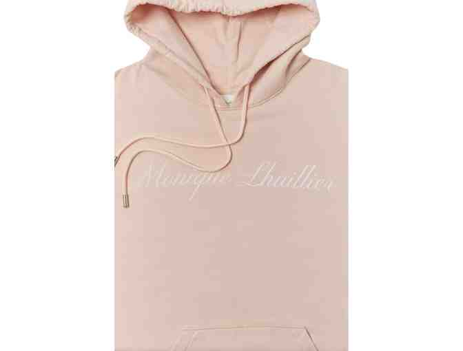 Blush Logo Hoodie by Monique Lhuillier (Size Medium)