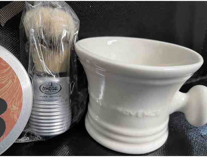 Shave Kit Gift- includes shave soap, brush, and scuttle