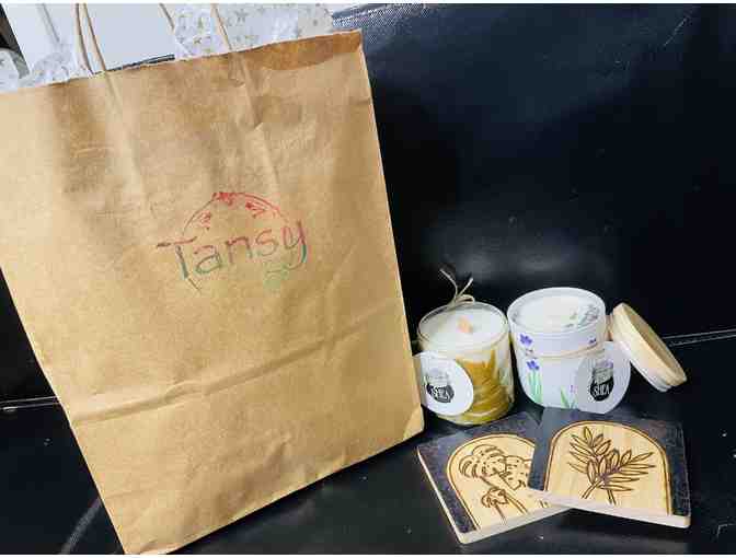 Coasters and Candles from Tansy