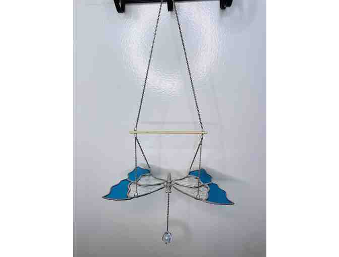Flying Butterfly Stained Glass by Dragonfly Stained Glass Studio