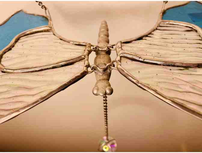 Flying Butterfly Stained Glass by Dragonfly Stained Glass Studio