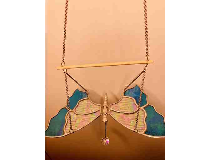 Flying Butterfly Stained Glass by Dragonfly Stained Glass Studio