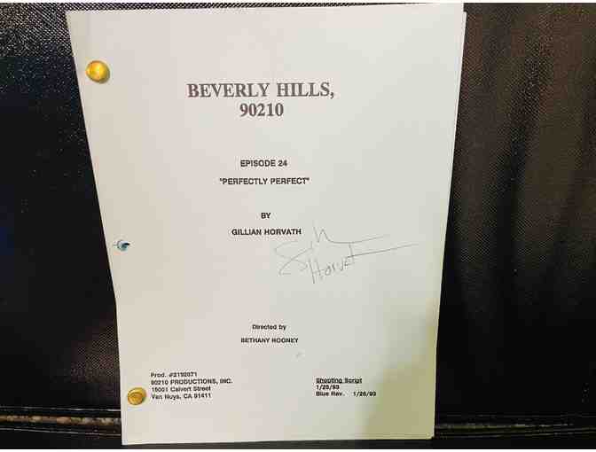 Signed Beverly Hills, 90210 Script & 3 Vintage Magazines
