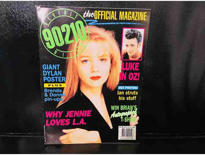 Signed Beverly Hills, 90210 Script & 3 Vintage Magazines