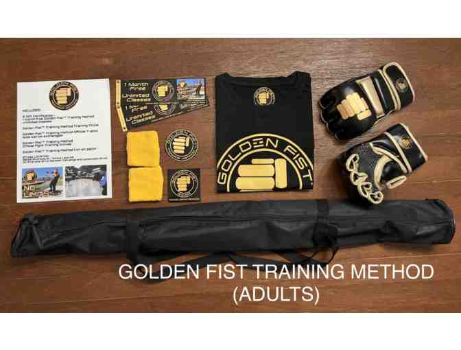 One Month; All Gear Included at Golden Fist Training Method for Adults